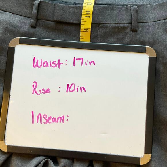 Banana Republic Tailored Slim Fit Wool Dress Pants 33x30 Gray Business Work - Picture 7 of 8